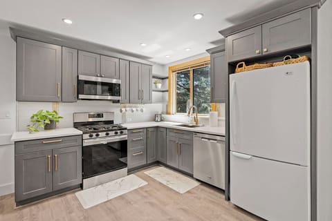 Kitchen at Blue Alpine Loft at Northstar