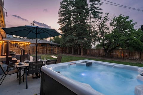 Soak under the stars after exploring Denver,  in your private hot tub
