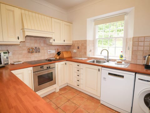 Fridge, dishwasher, electric kettle, toaster