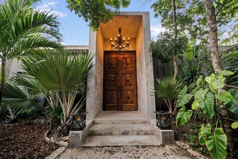 Classic concrete hacienda architecture original to Mexico