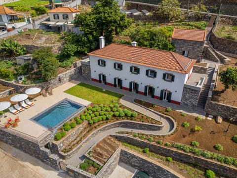 Bird's-eye view of the house 