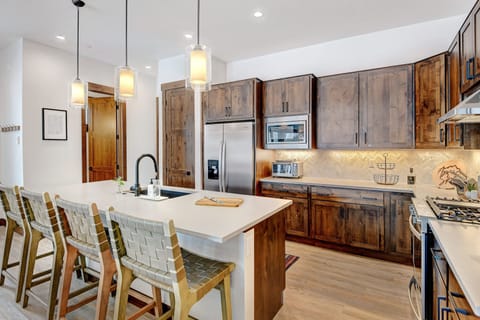 Custom Grey Granite Countertops Accent The Custom Wood Cabinetry