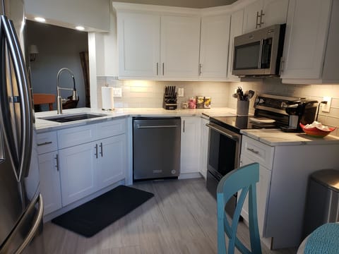 Gourmet kitchen with new appliances