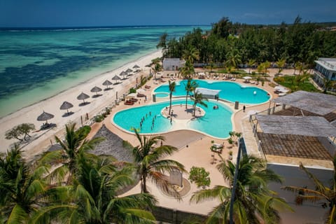Private beach, white sand, sun loungers, beach umbrellas