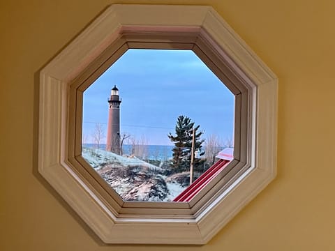 Light house from crow's nest window on 4th level