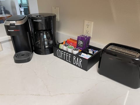 Stocked coffee bar