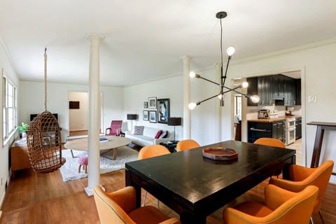 Dining room makes for nice family get togethers.