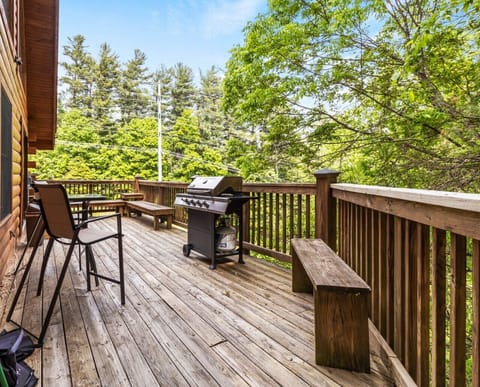 Main level deck right off of the Kitchen/dining area