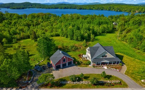 133 Waukewan Summer aerial view