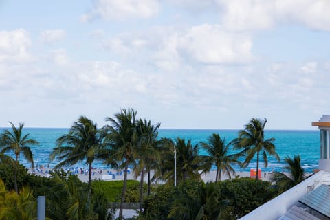 Turquoise water view from building