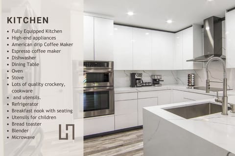 Modern and fully equipped with the appliances you will need 