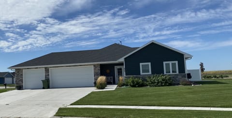 new home on a corner lot