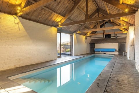 12m Private Indoor Swimming Pool is heated all year round and has Volcano Bubbles