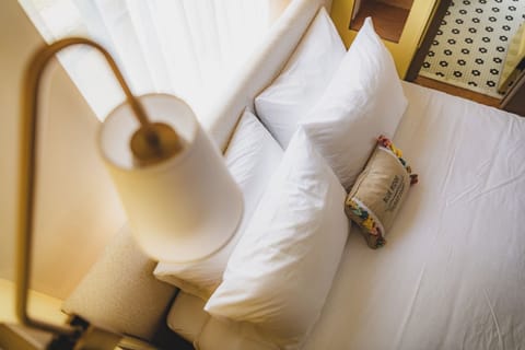 Premium bedding, memory foam beds, individually decorated