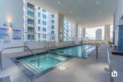 You'll have access to a shared heated pool and a jacuzzi