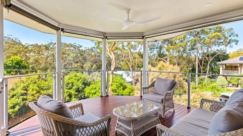 The house has an open-plan design, making the place look more spacious, airy, and bright.