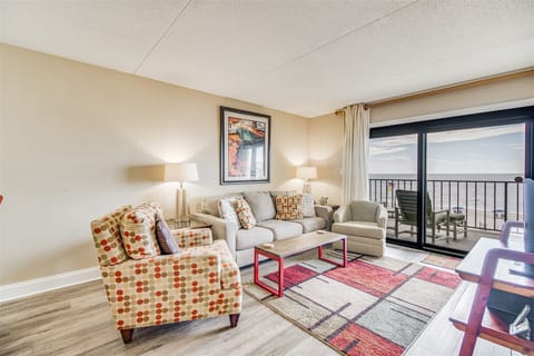 Ocean Breeze West 303 Living Room and Beach View Deck