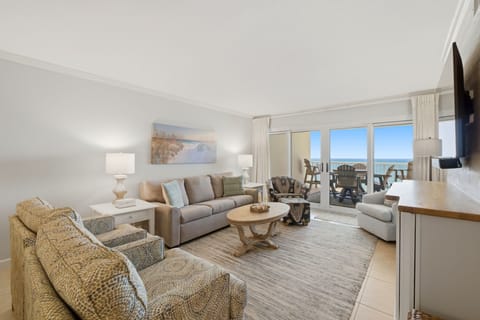 Sandy Key 718- Living Room View to Balcony