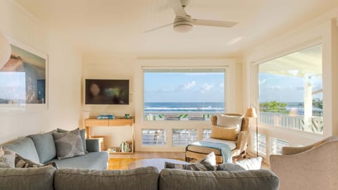 Living Room with ocean view