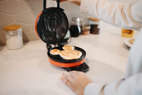 Not enough rentals have breakfast, so we made a waffle bar.