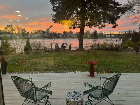 View of Mill Cove from the back deck - the perfect spot to unwind