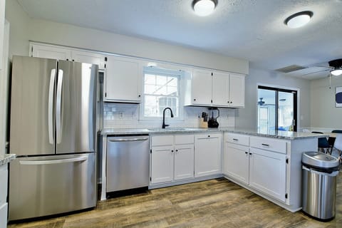 Washing the dishes? Throw them in the dishwasher, press a button while you enjoy