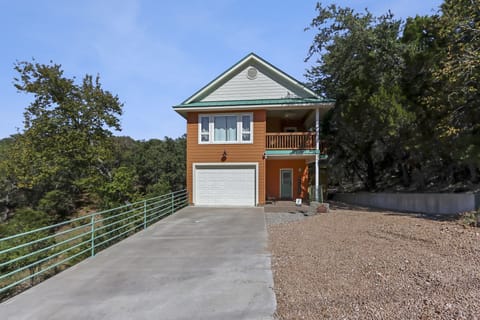 The front view of the Green Roof Cottage.