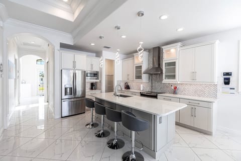 Chef's kitchen w all cooking essentials for gourmet cooking and baking