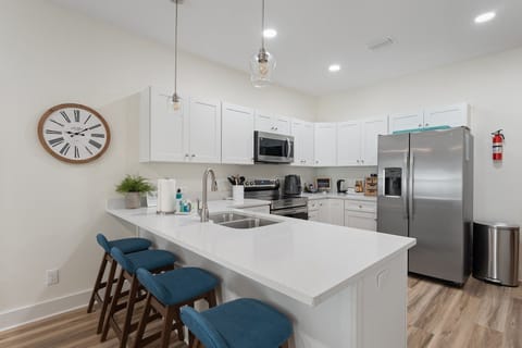 Fully stocked kitchen with everything you might need to stay in and cook at home