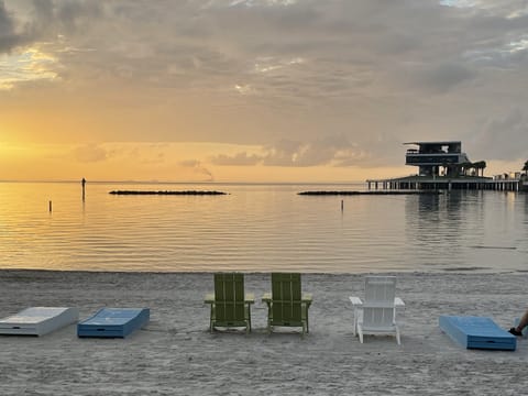 Downton beach by pier