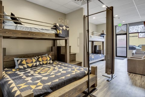 King Bed with twin XL above memory foam mattresses