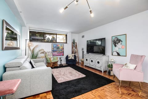 Living Room with 65" Smart TV