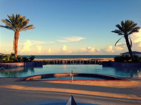 Main pool at The Beach Club overlooking the Gulf.