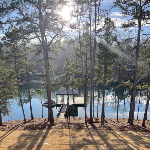 Bring your boat or jet ski and safely secure on your private dock.