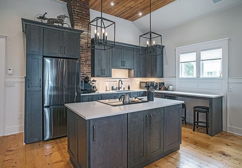 Fully stocked kitchen
