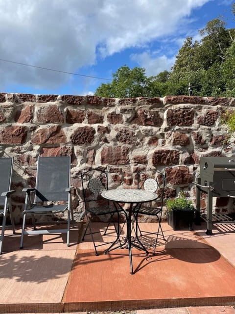 Patio area in garden