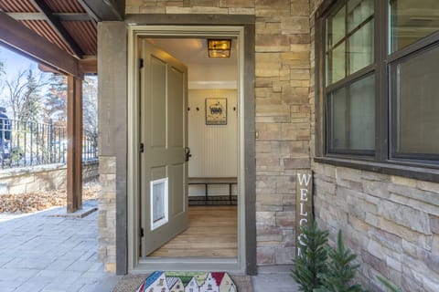 Entire house with fenced yard and dog door for our pet guests. 