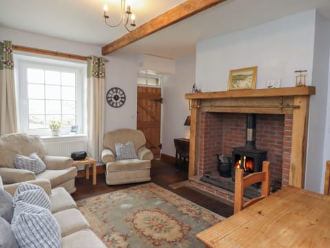 Cottage | Living area | Fireplace