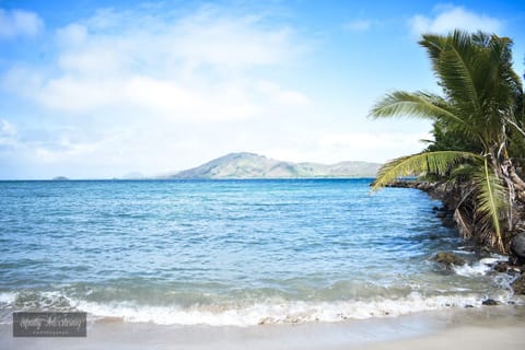 Private beach, white sand