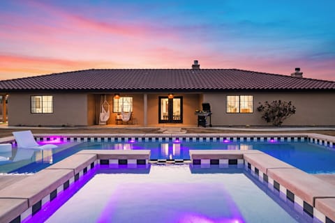 Evening dip in the pool.