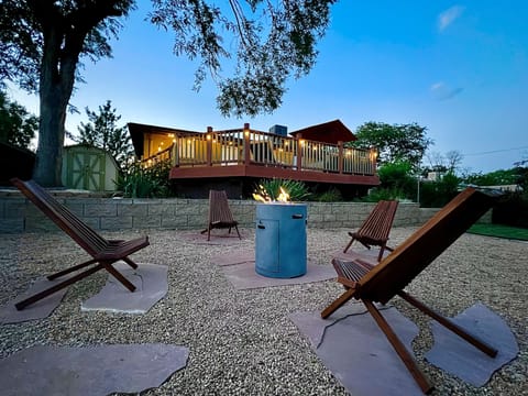 Relax by the fire pit