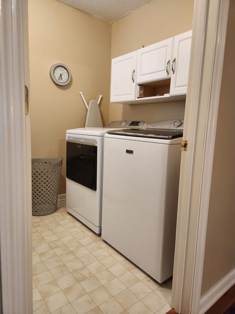 Laundry... available for your use.