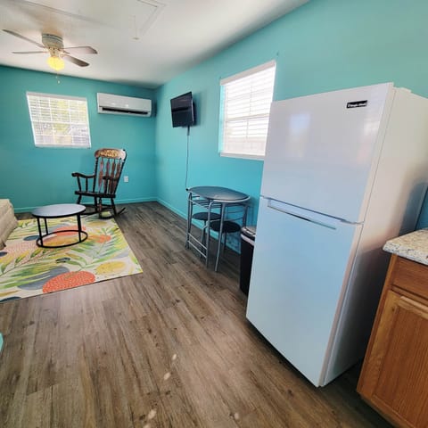 Relax in the open living space of your Lockhart tiny home located close to downtown dining.