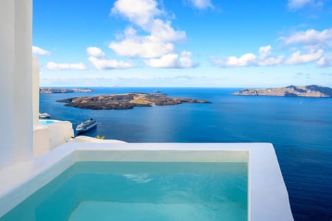 Deluxe Villa, 1 Bedroom, Hot Tub, Sea View | Terrace/patio