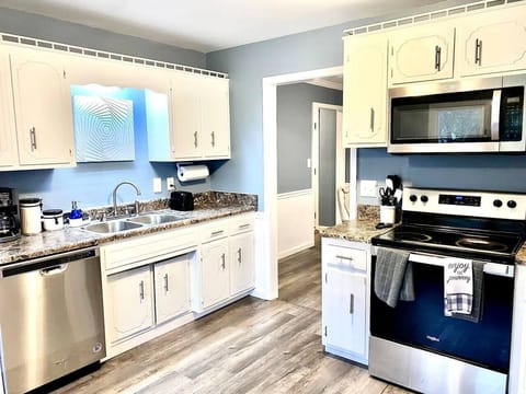 Brand new appliances ready to work for you! Includes washer dryer and everything you see here. 