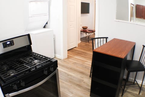 Kitchen Table and Gas Stove