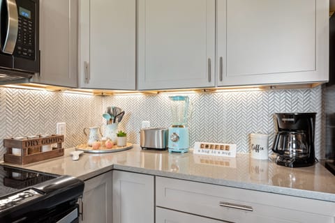 Fully stocked kitchen