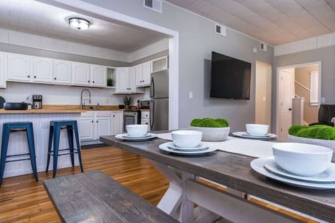 Walking through the front door into the spacious kitchen and living room!