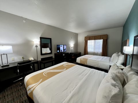 Standard Room, 2 Queen Beds, Non Smoking | Premium bedding, in-room safe, desk, laptop workspace