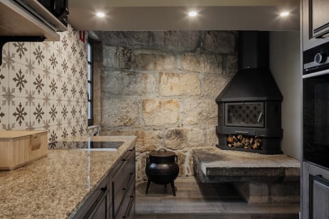 kitchenette com lareira